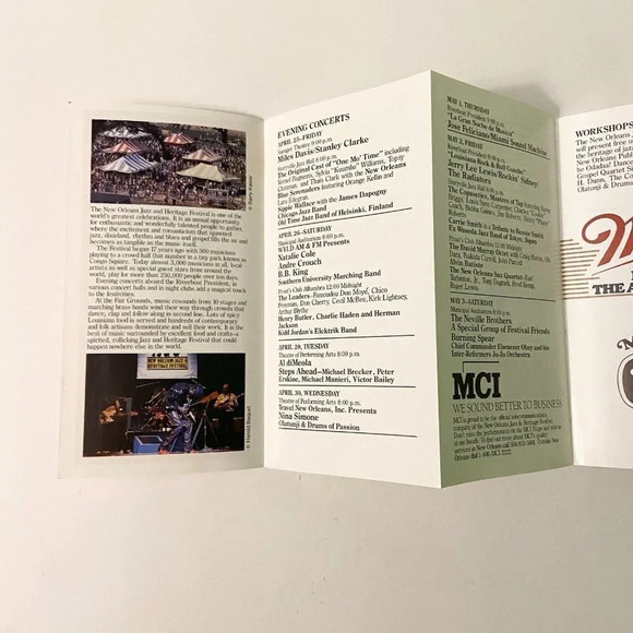 Vintage  New Orleans Shoneys Inn Audubon Zoo and Jazz Festival Brochures - Picture 12 of 16